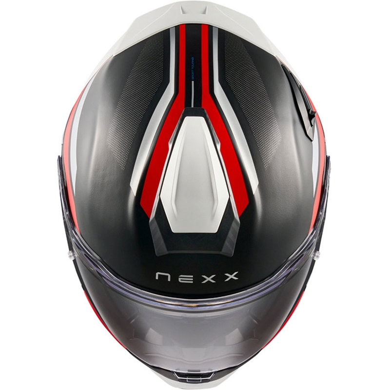 Casco integrale da moto Nexx X.TR Quanta nero opaco-rosso