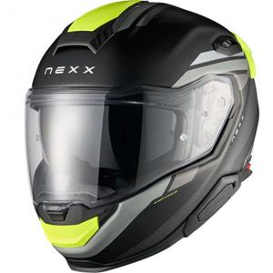 Casco integrale da moto Nexx X.TR Quanta nero opaco-giallo fluo