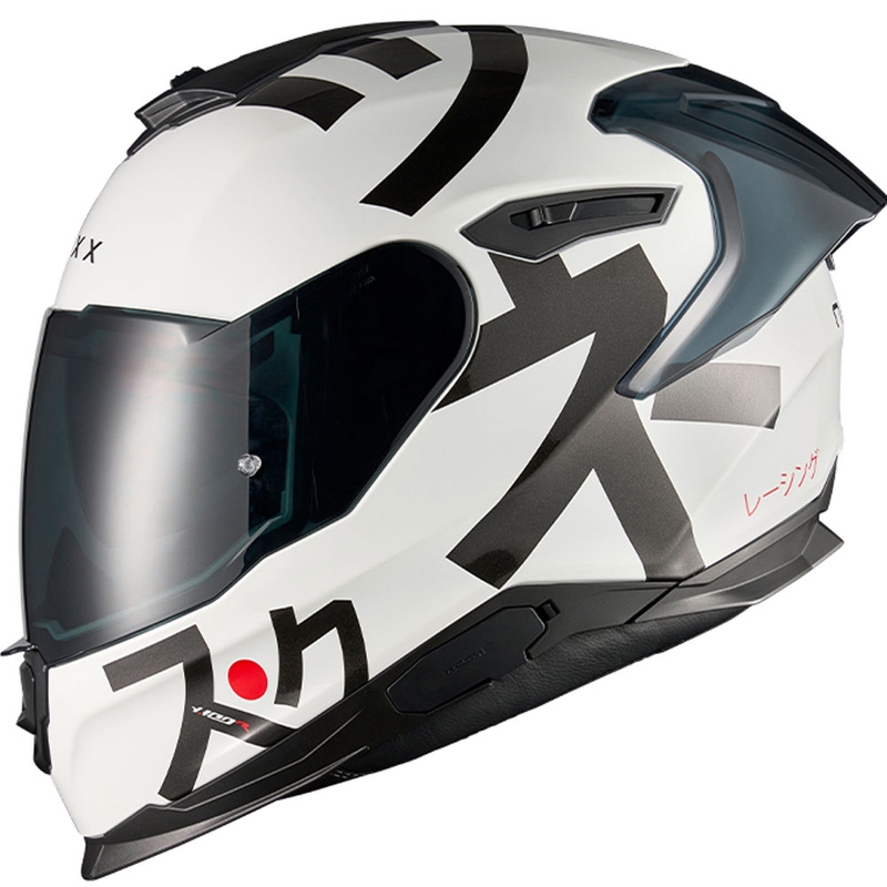 Casco integrale da moto Nexx Y.100R Nippon bianco