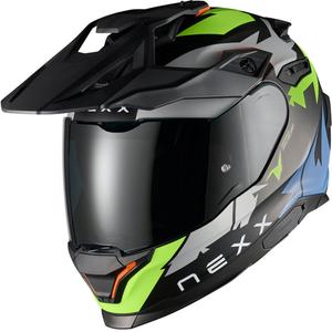 Casco da moto enduro NEXX Y.TRAVL Primal nero-giallo fluo