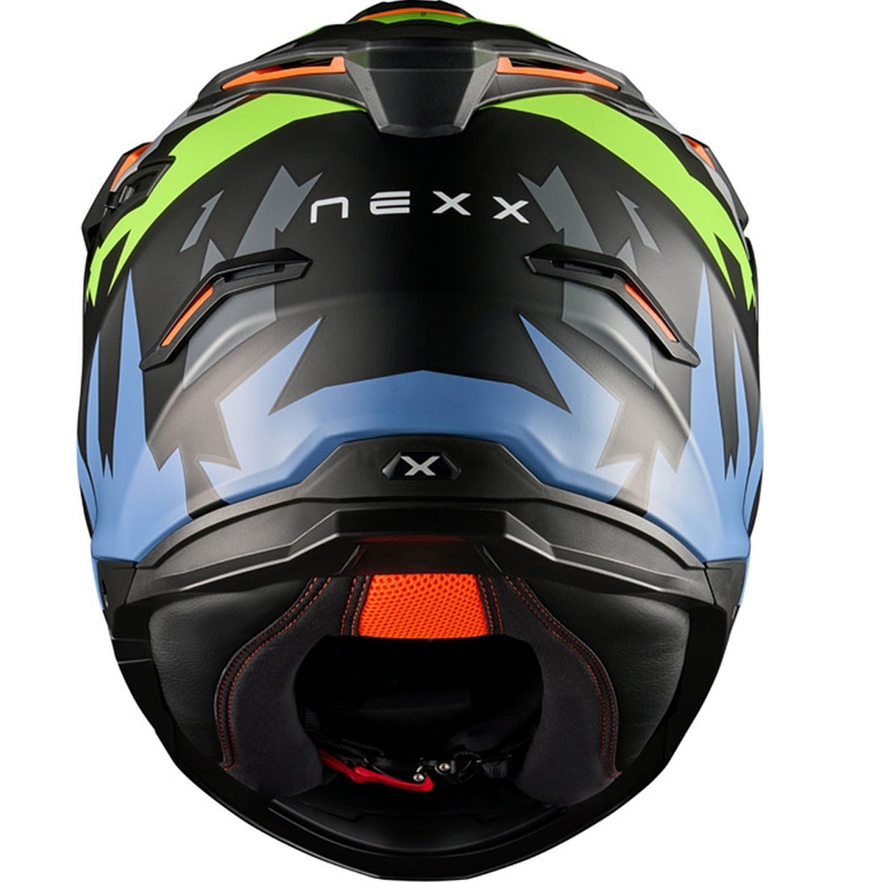 Casco da moto enduro NEXX Y.TRAVL Primal nero-giallo fluo