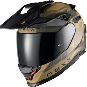 Casco moto enduro NEXX Y.TRAVL Primal grigio sabbia opaco