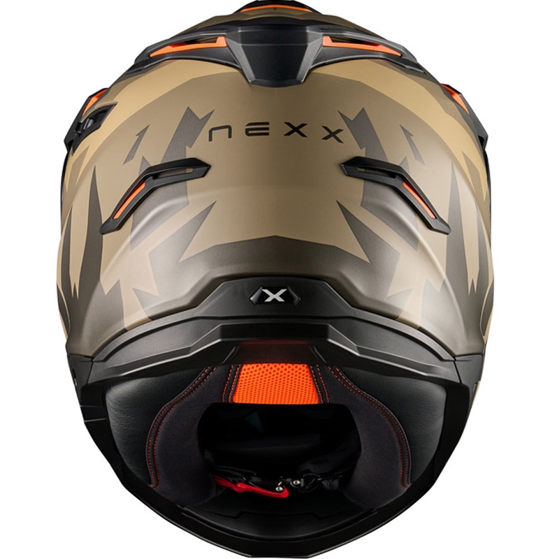 Casco moto enduro NEXX Y.TRAVL Primal grigio sabbia opaco