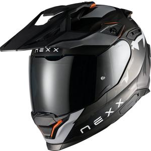 Casco da moto enduro NEXX Y.TRAVL Primal nero opaco-grigio