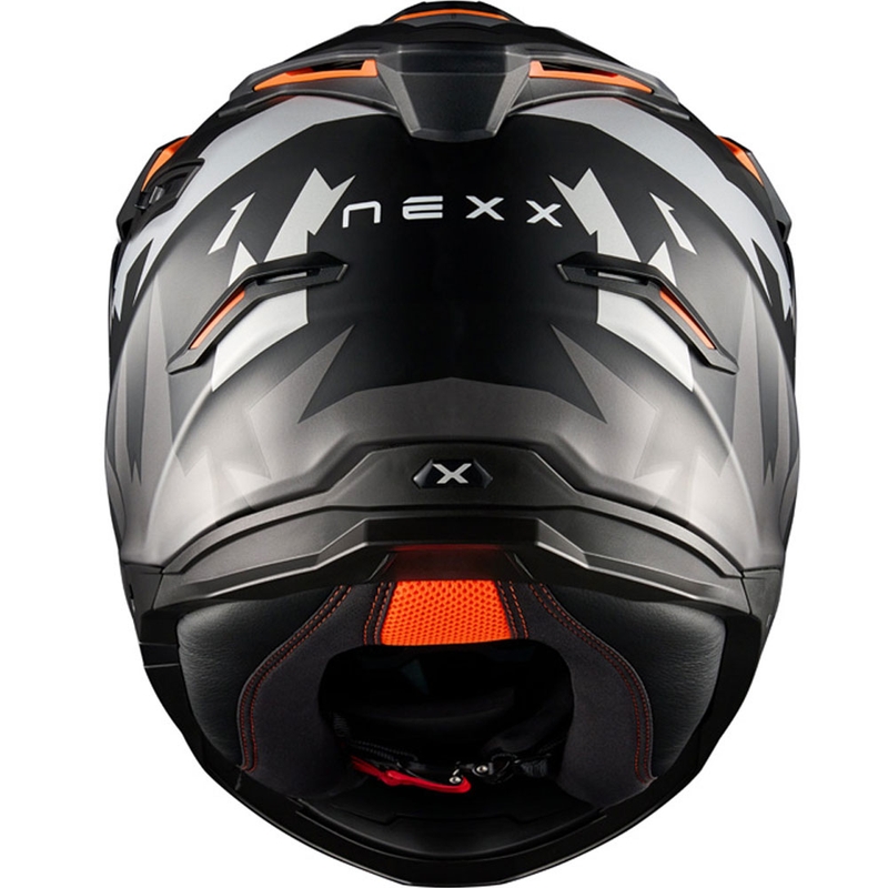 Casco da moto enduro NEXX Y.TRAVL Primal nero opaco-grigio