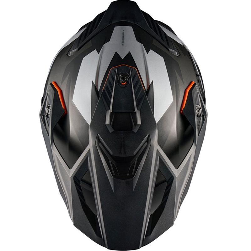 Casco da moto enduro NEXX Y.TRAVL Primal nero opaco-grigio