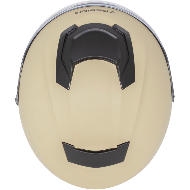 Casco da moto jet Cassida Jet Tech 2.0 RoTo, sabbia opaca, nero e grigio