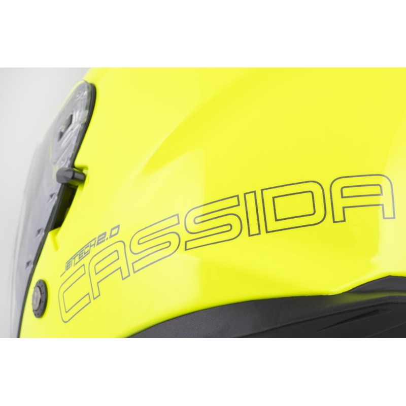 Casco da moto jet Cassida Jet Tech 2.0 RoTo giallo fluo-nero-grigio