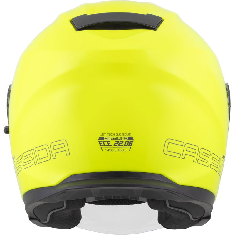 Casco da moto jet Cassida Jet Tech 2.0 RoTo giallo fluo-nero-grigio