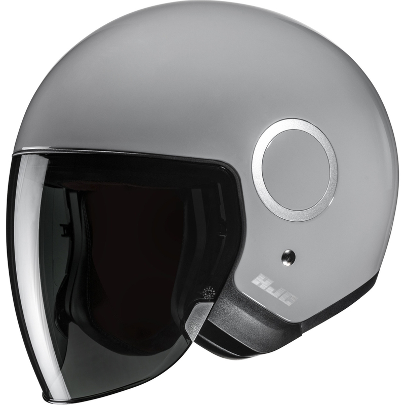 Casco da moto jet HJC RPHA 40 Solid grigio