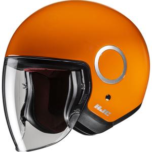 Casco da moto jet HJC RPHA 40 Solid arancione