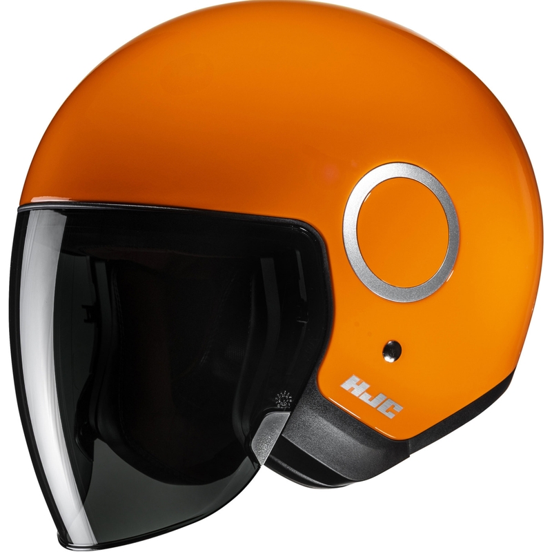 Casco da moto jet HJC RPHA 40 Solid arancione