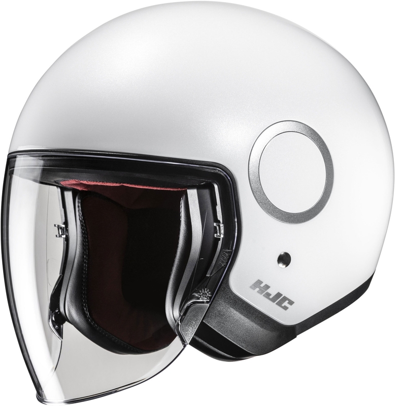 Casco da moto jet HJC RPHA 40 Solid bianco perla