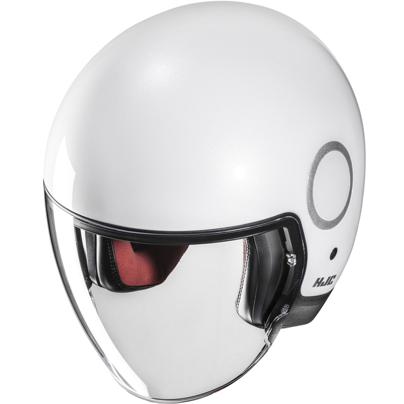 Casco da moto jet HJC RPHA 40 Solid bianco perla