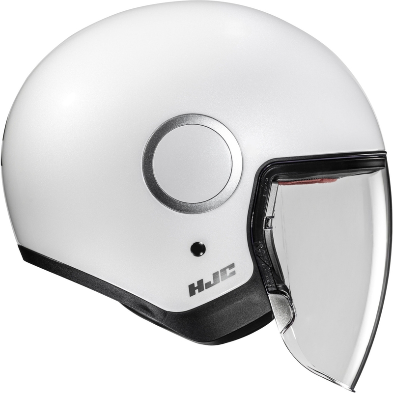 Casco da moto jet HJC RPHA 40 Solid bianco perla