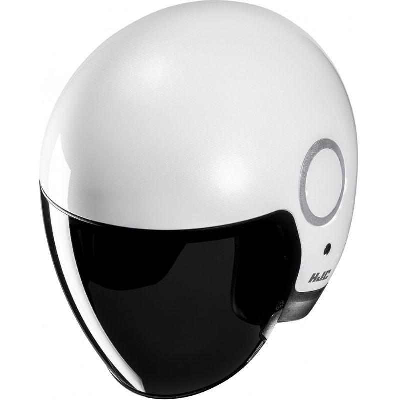 Casco da moto jet HJC RPHA 40 Solid bianco perla