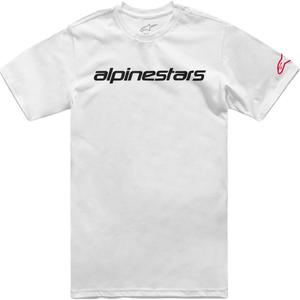 Maglietta Alpinestars Linear Wordmark 2.0 CSF bianca-rossa-nera
