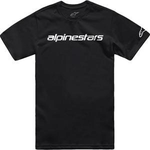 T-shirt Alpinestars Linear Wordmark 2.0 CSF bianco-nera