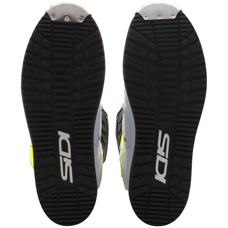 Stivali da moto SiDi Crossair HD End BB002 viola-giallo-bianco