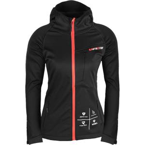 Giacca softshell da donna MotoZem Racing Team nero-rosso