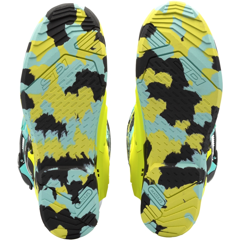 Stivali da moto SiDi Crossair X giallo menta-fluo
