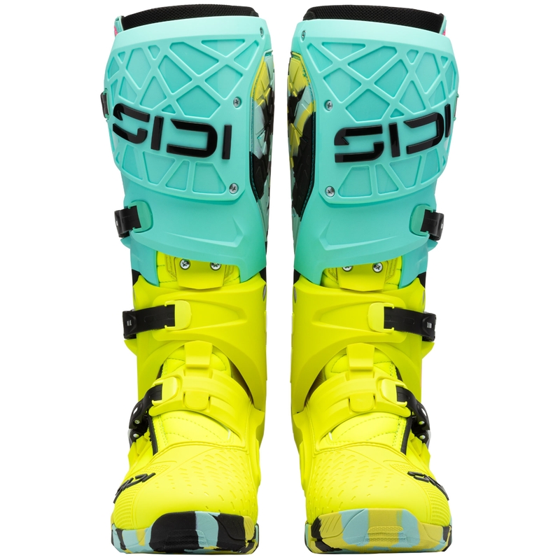 Stivali da moto SiDi Crossair X giallo menta-fluo