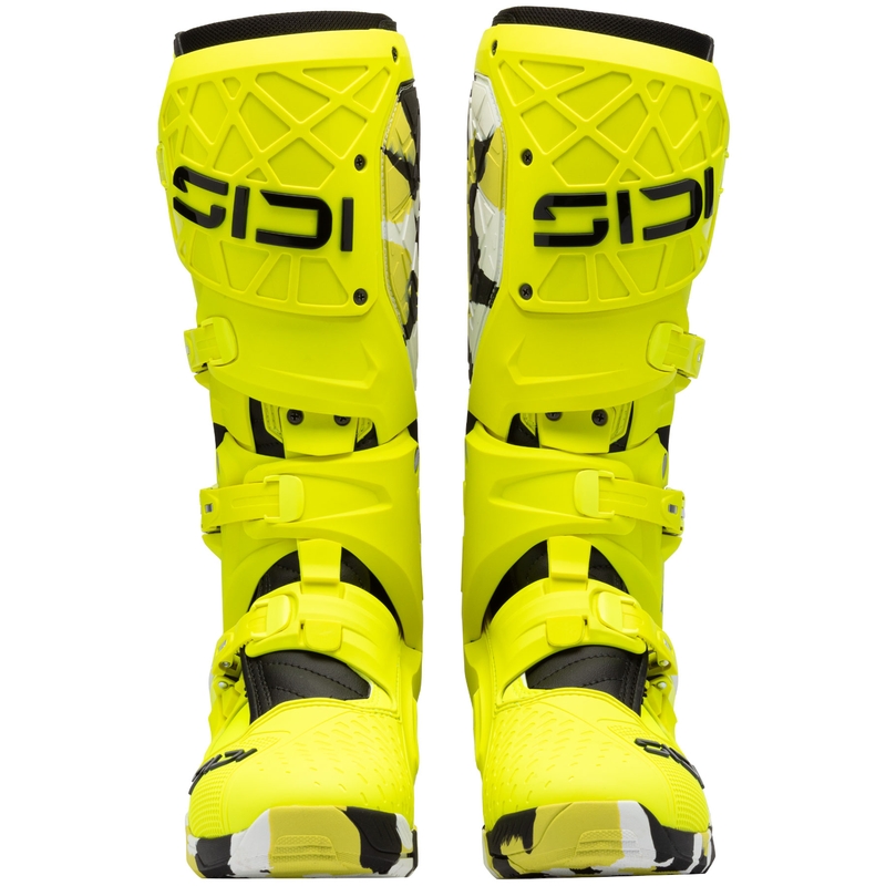Stivali da moto SiDi Crossair X RACR001 nero-giallo fluo
