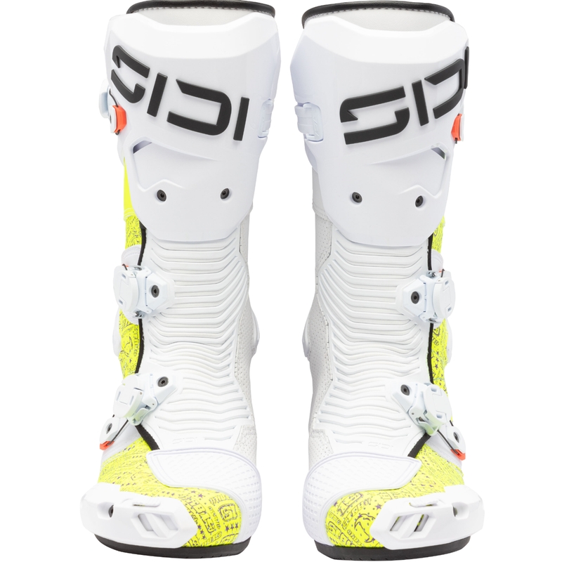 Stivali da moto SiDi MAG 2 Air BTA001 bianco-giallo