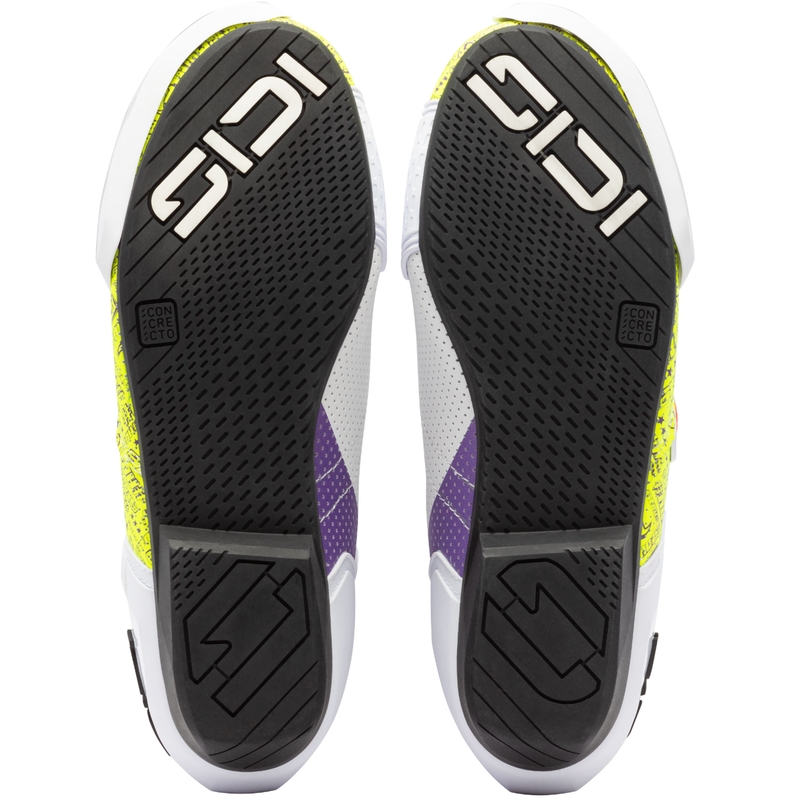 Stivali da moto SiDi MAG 2 Air BTA001 bianco-giallo