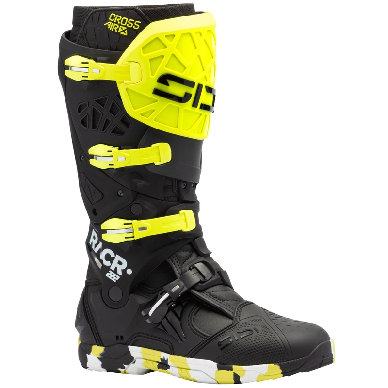 Stivali da moto SiDi Crossair X RACR002 giallo fluo-nero