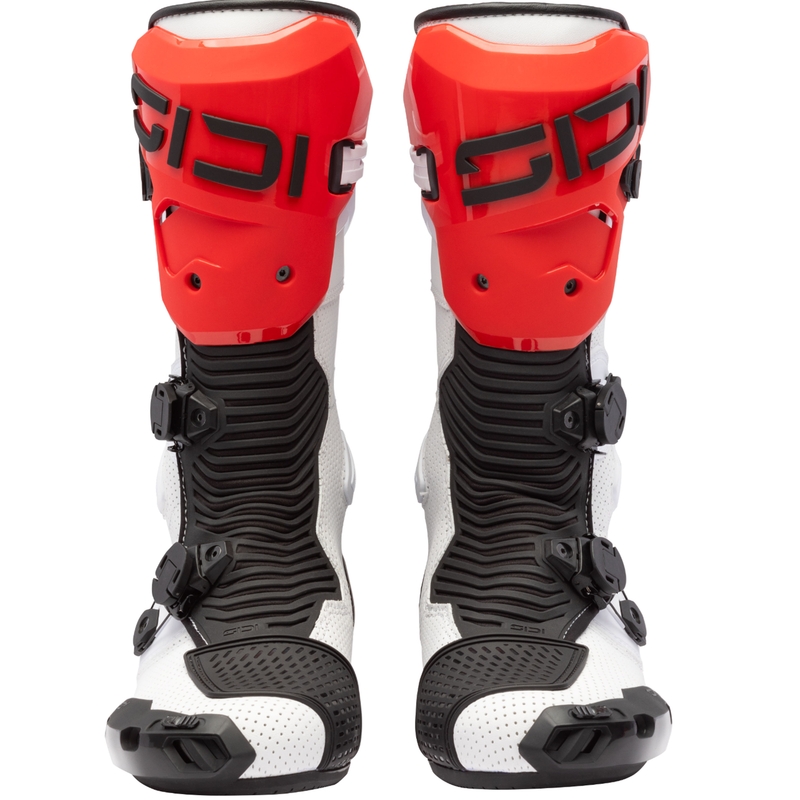 Stivali da moto SiDi MAG 2 Air bianco-nero-rosso