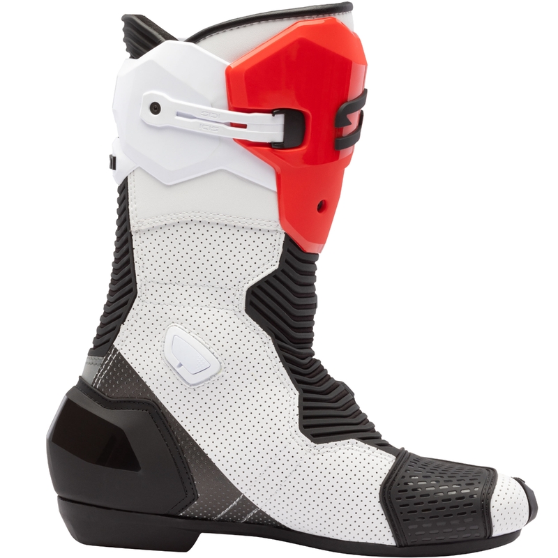 Stivali da moto SiDi MAG 2 Air bianco-nero-rosso