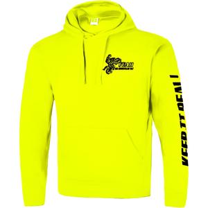 Felpa con cappuccio da uomo Catch me if you can giallo fluo