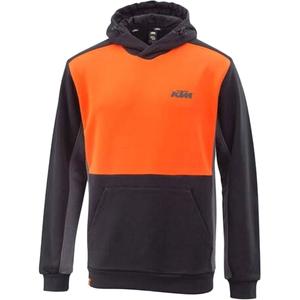 Felpa con cappuccio KTM nero-arancio