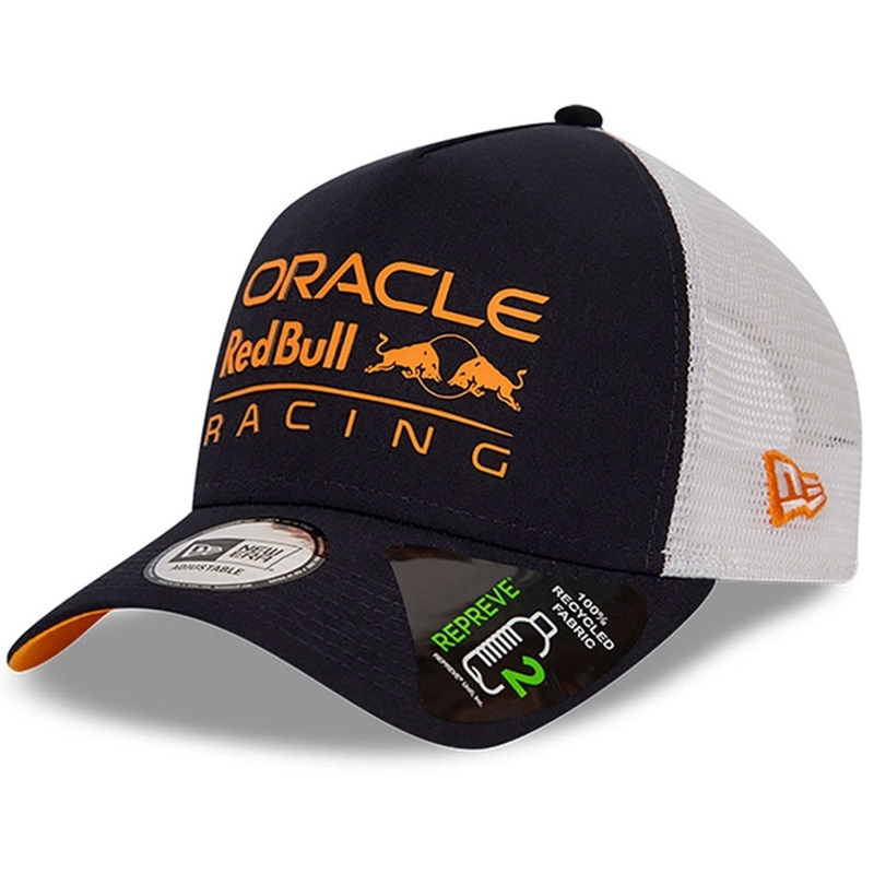 Cappello Red Bull Racing F1 con grande logo E Frame blu scuro