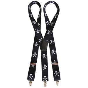 Bretelle con motivo a teschio
