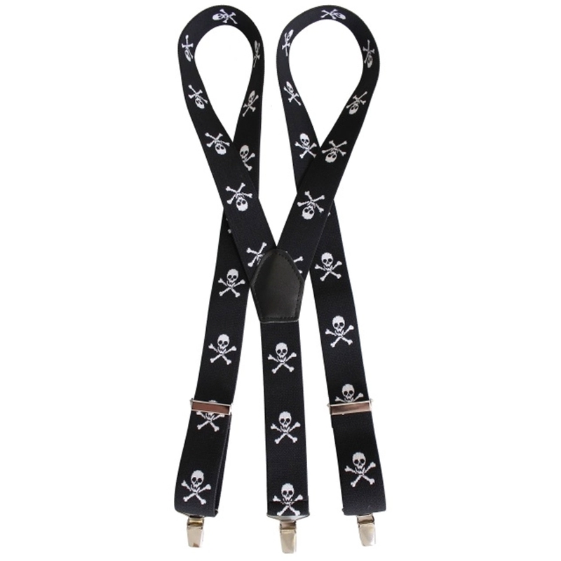 Bretelle con motivo a teschio