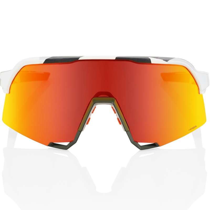 Occhiali da sole 100% S3 HIPER con lente rossa
