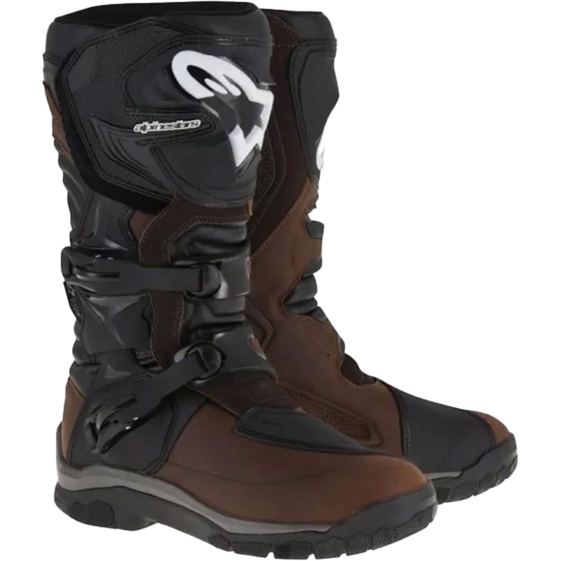 Stivali da moto Alpinestars Corozal Adventure Oiled Drystar Marrone e Nero