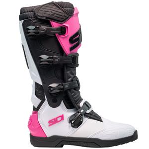 Stivali da moto SiDi X Power SC bianco-nero-rosa