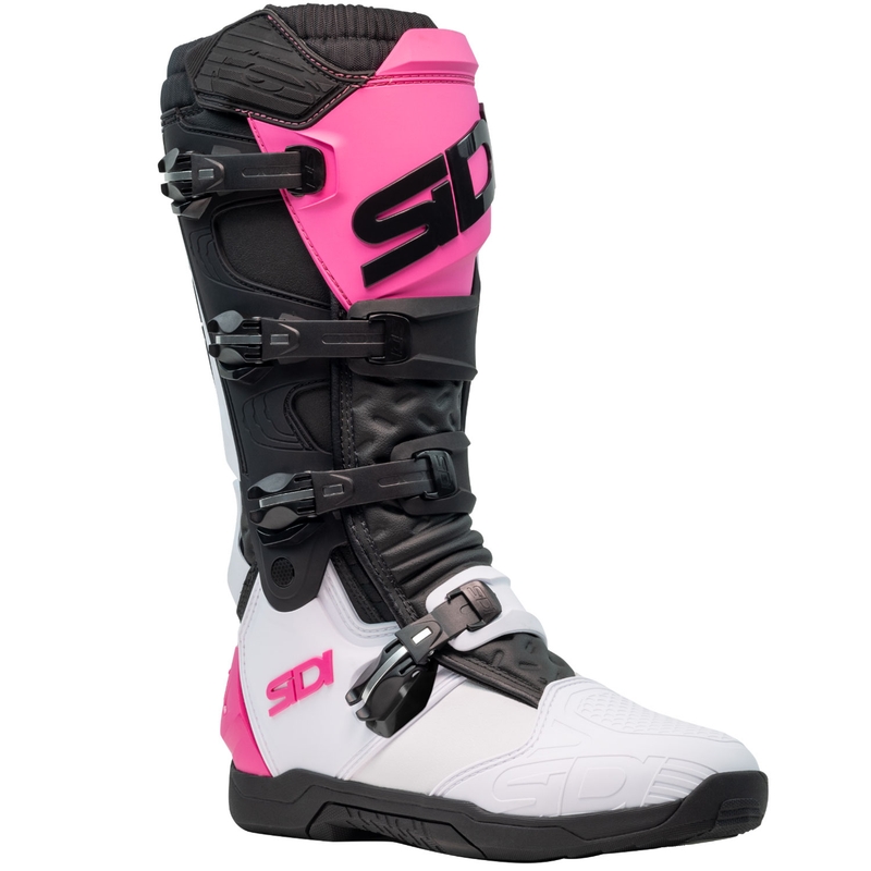 Stivali da moto SiDi X Power SC bianco-nero-rosa