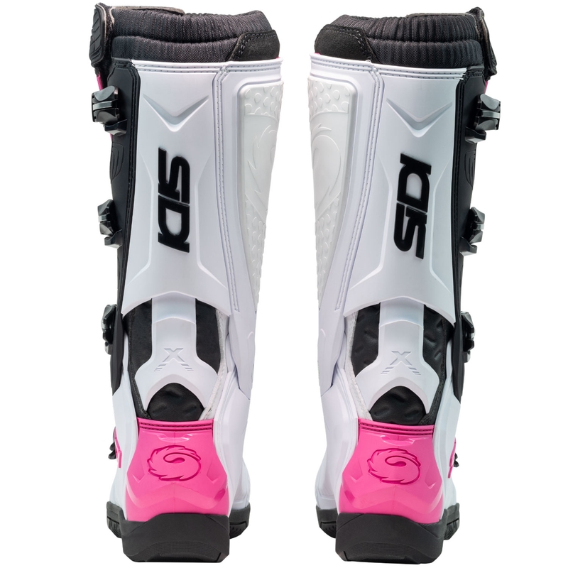 Stivali da moto SiDi X Power SC bianco-nero-rosa