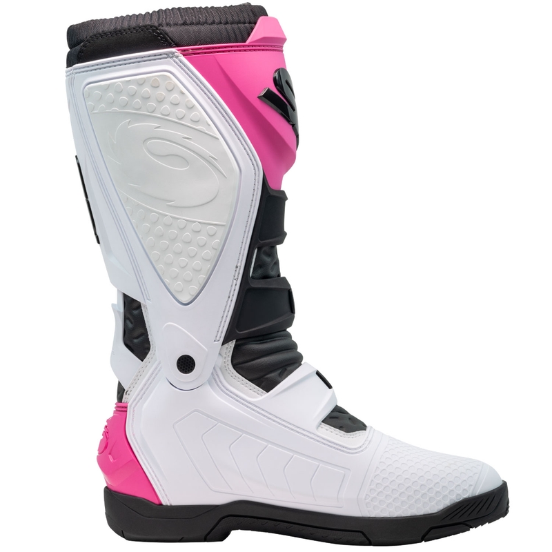 Stivali da moto SiDi X Power SC bianco-nero-rosa