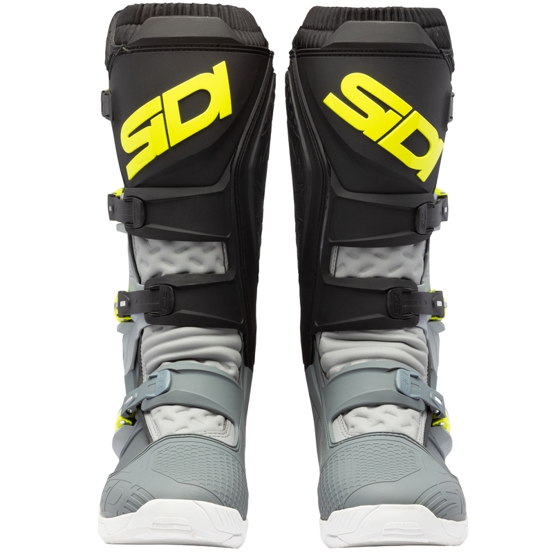 Stivali da moto SiDi X Power SC grigio-giallo fluo