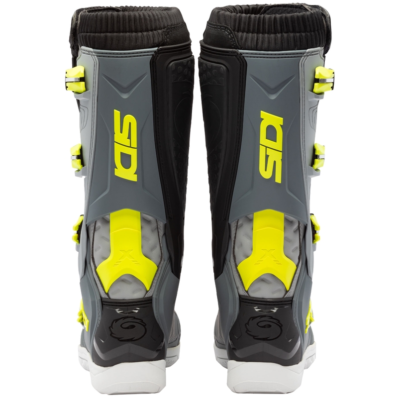 Stivali da moto SiDi X Power SC grigio-giallo fluo
