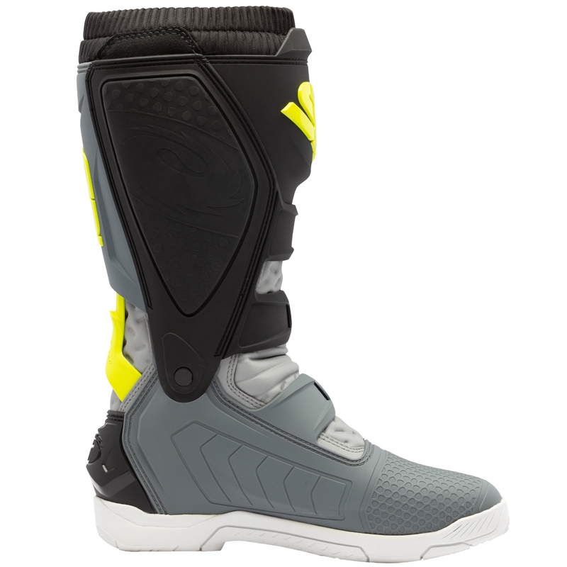 Stivali da moto SiDi X Power SC grigio-giallo fluo