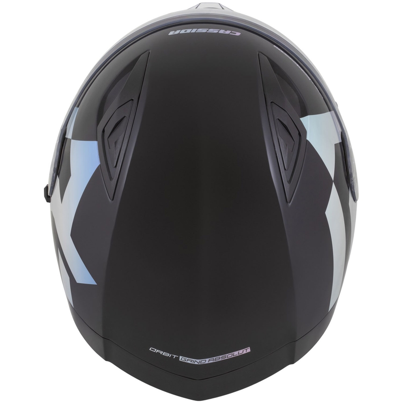 Casco integrale da moto Cassida Orbit Grind Absolut nero-olografico