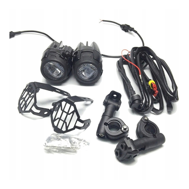 Fari LED aggiuntivi St Tuning con copertura protettiva per BMW R1200 GS e R1250 GS LC 2013-2019