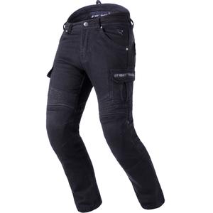 Jeans da motociclista Street Racer Cargo CE Cropped neri