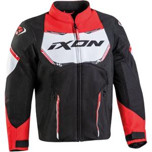 Giacca da moto per bambini IXON Striker Air nero-rosso-bianco